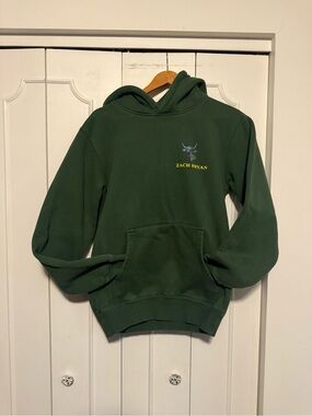 Zach Bryan tour  Green Logo band Hoodie
